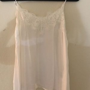 New Abercrombie & Fitch women’s Xs white lace tank